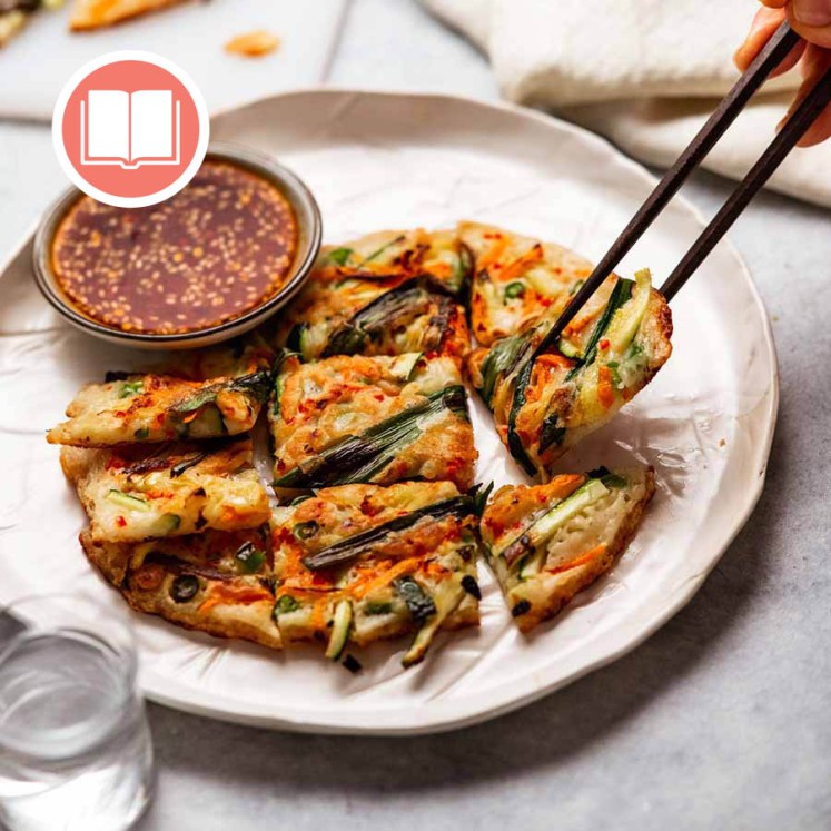 Crispy Korean Pancakes from RecipeTin Eats "Dinner" cookbook by Nagi Maehashi