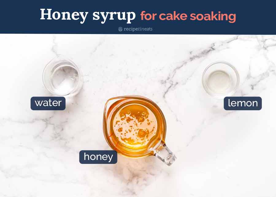 Ingredients in Honey Syrup for Honey Cake