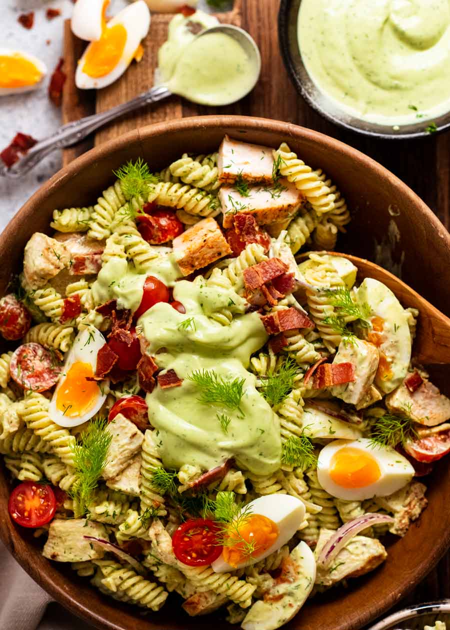 Essentially the most superb avocado pasta salad
