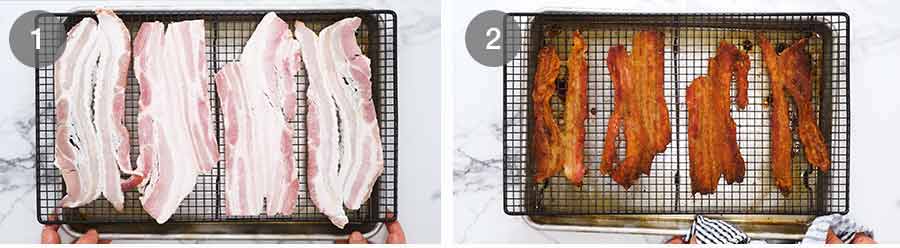 How to bake crispy bacon in the oven