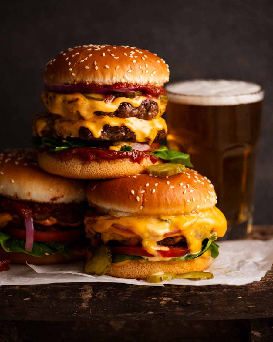 Cheeseburger - double or single | RecipeTin Eats