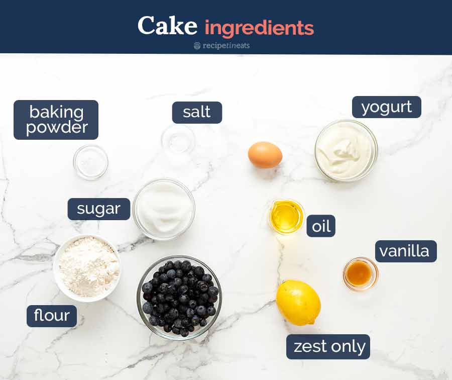Blueberry Custard Cake ingredients