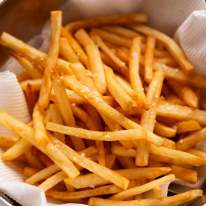 Bowl of freshly made French fries
