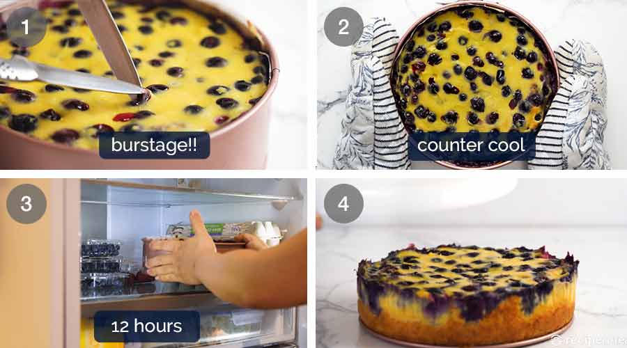 How to make Blueberry Custard Cake