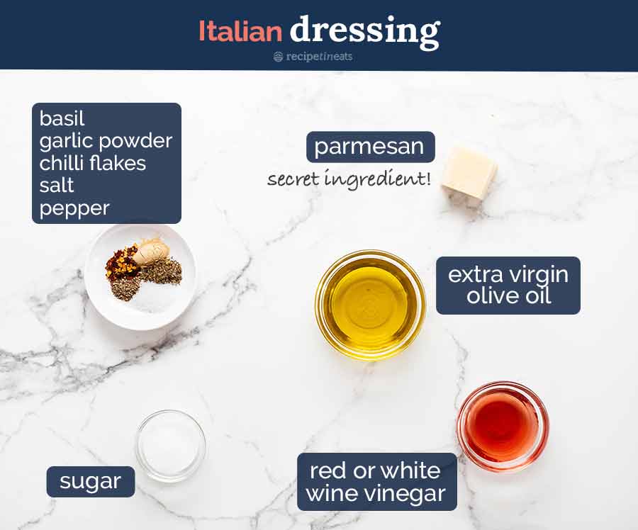 Ingredienti per condimenti per insalata Mega Italian
