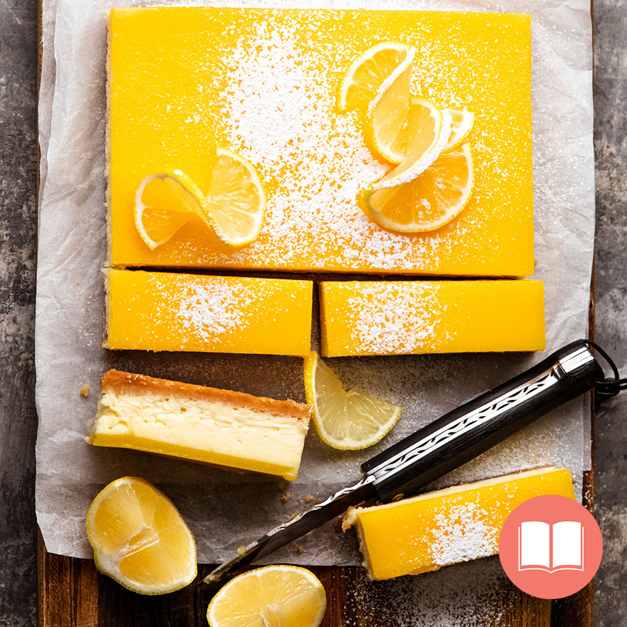 Lemon cheesecake from RecipeTin Eats "Dinner" cookbook by Nagi Maehashi