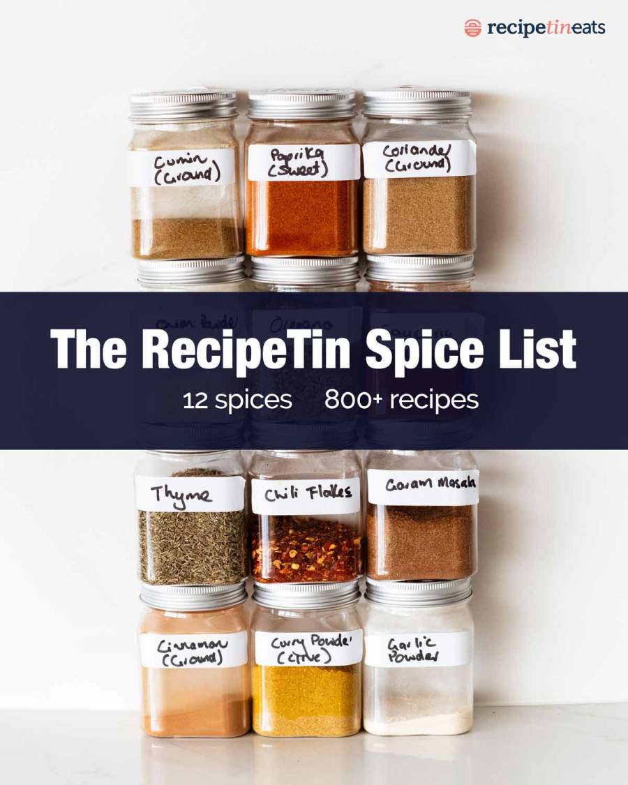 12 spices for 800+ recipes | RecipeTin Eats
