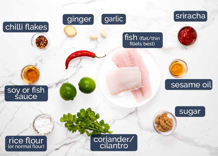 Ingredients in Chilli Lime Fish