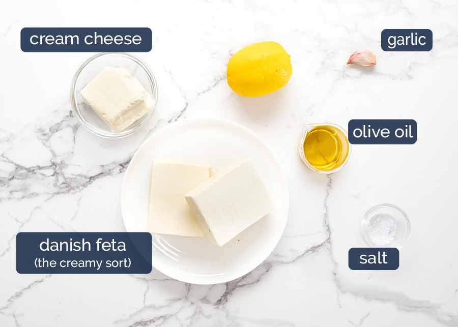 Ingredients in Creamy Feta Dip