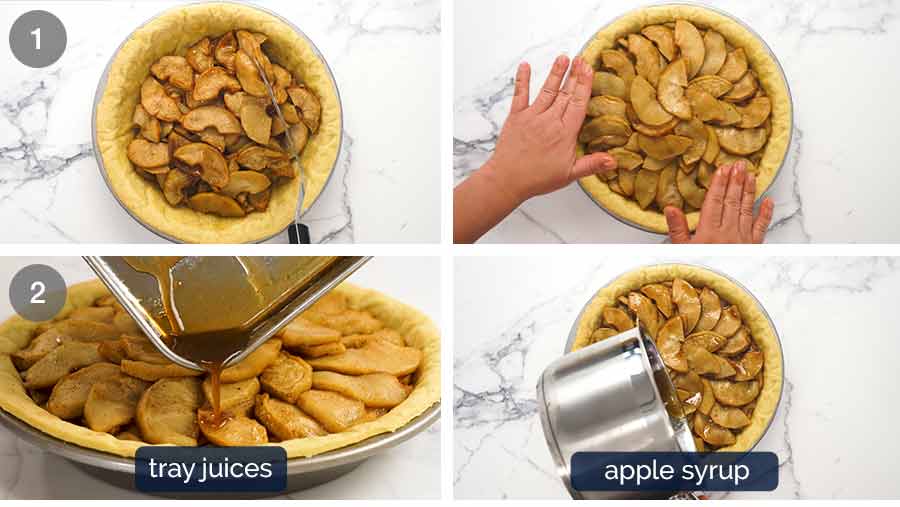 4 Assembling apple pie