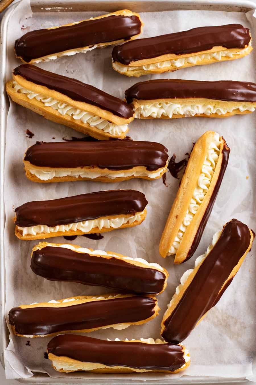 Tray of Eclairs