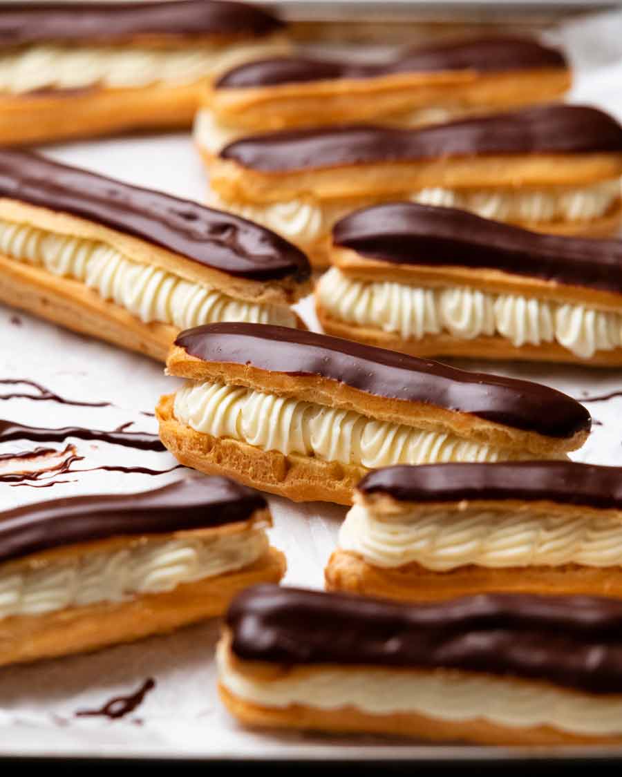 Freshly made Eclairs