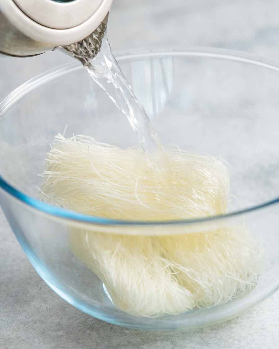How to prepare glass noodles (aka dry bean thread noodles)