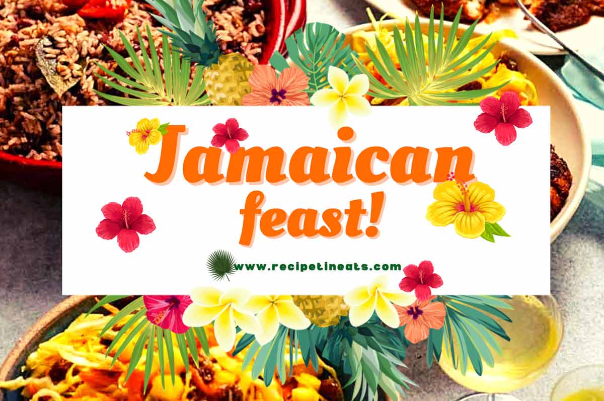 Jamaican menu on RecipeTin Eats landscape