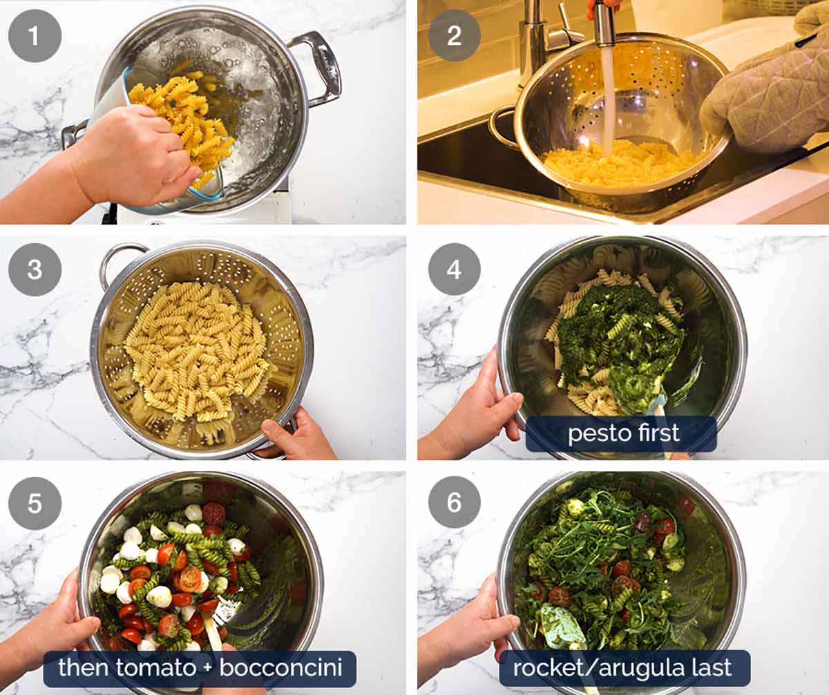 Hur man gör Pesto pastasallad