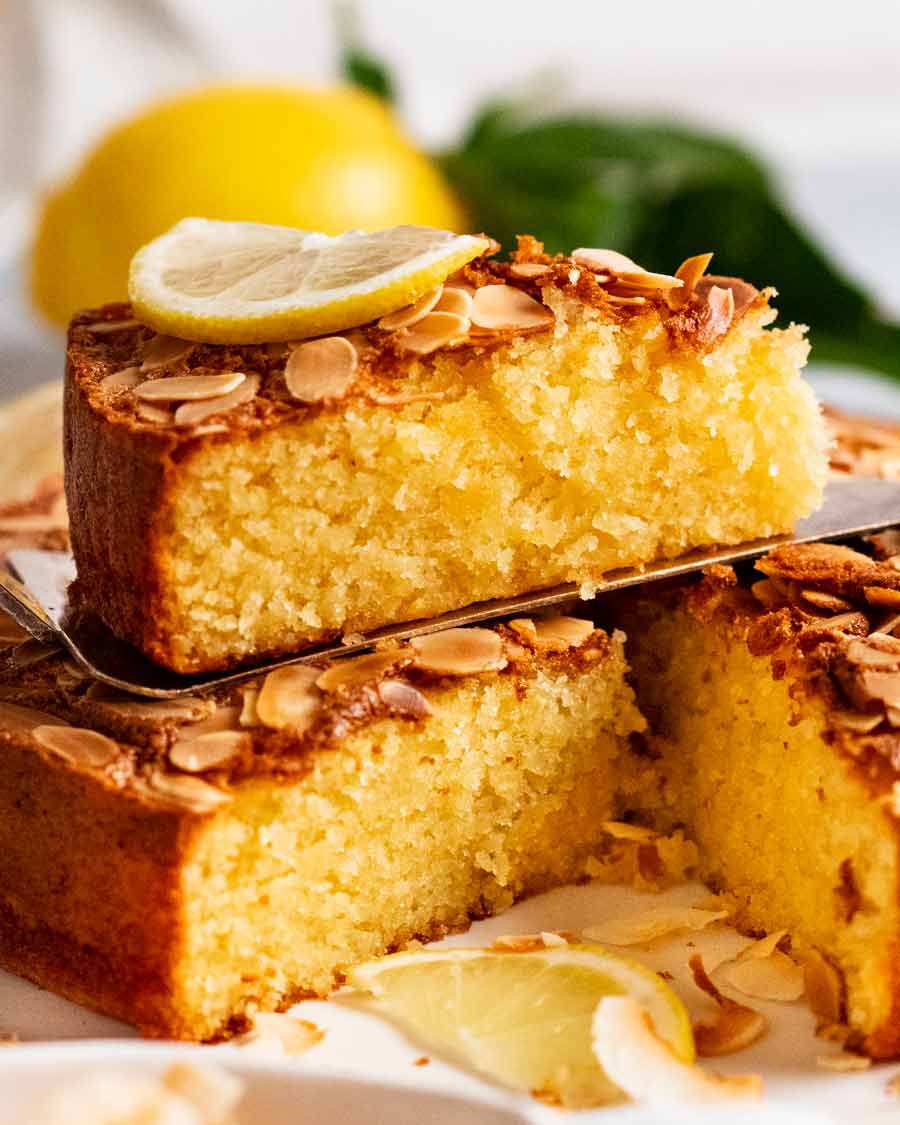 Moist Lemon Drizzle Cake with Crispy Topping  Kitchen Mason