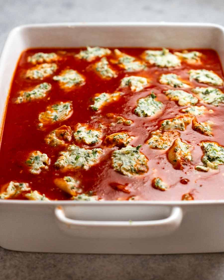 How to make Spinach ricotta stuffed shells
