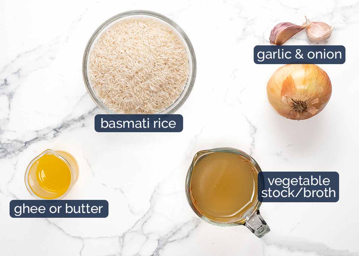Ingredients in Jewelled rice pilaf