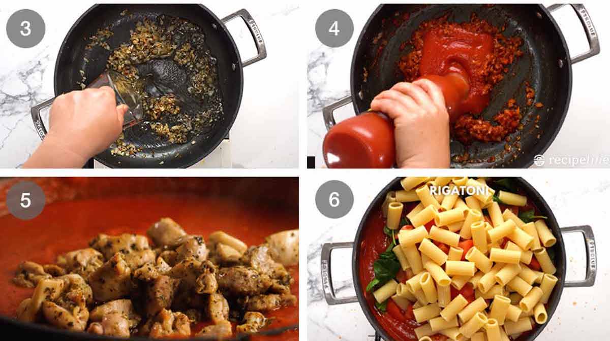 How to make Chicken pasta bake