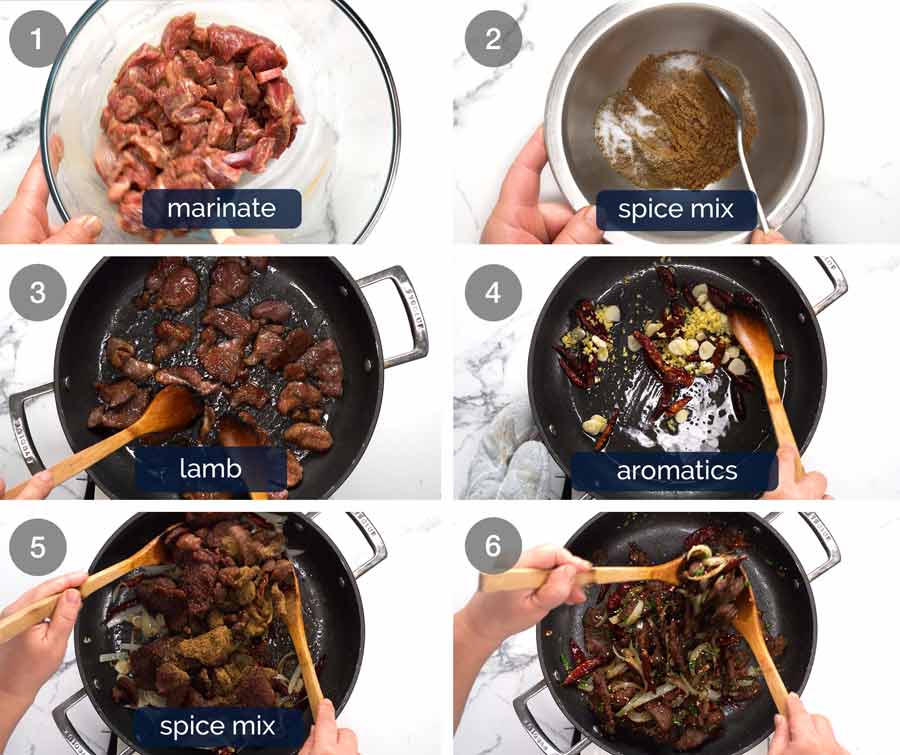 How to make Xinjiang Cumin Lamb stir fry