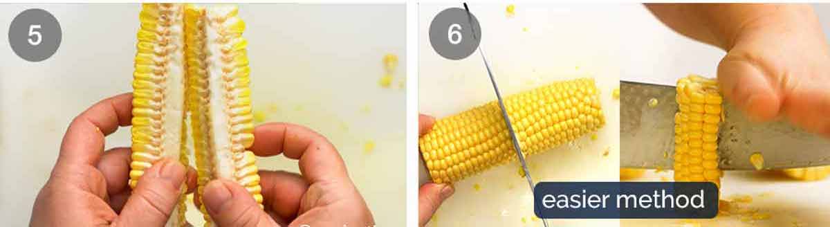 Como cortar costelas de milho