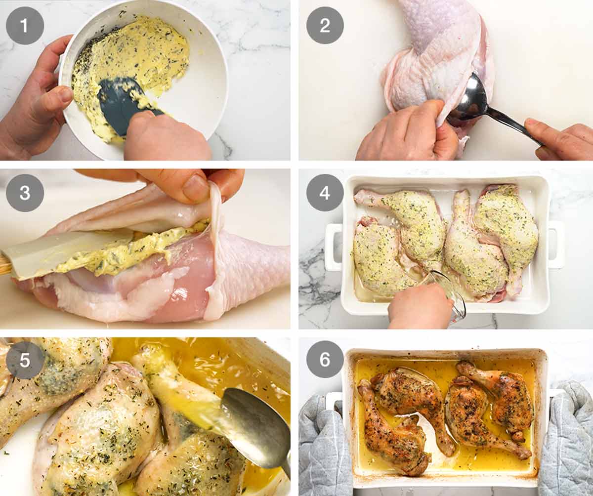 How to make Herb & Garlic Butter Chicken Marylands