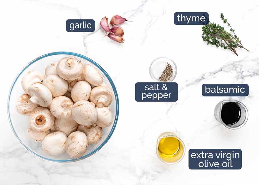 Ingredients in Balsamic marinated mushrooms