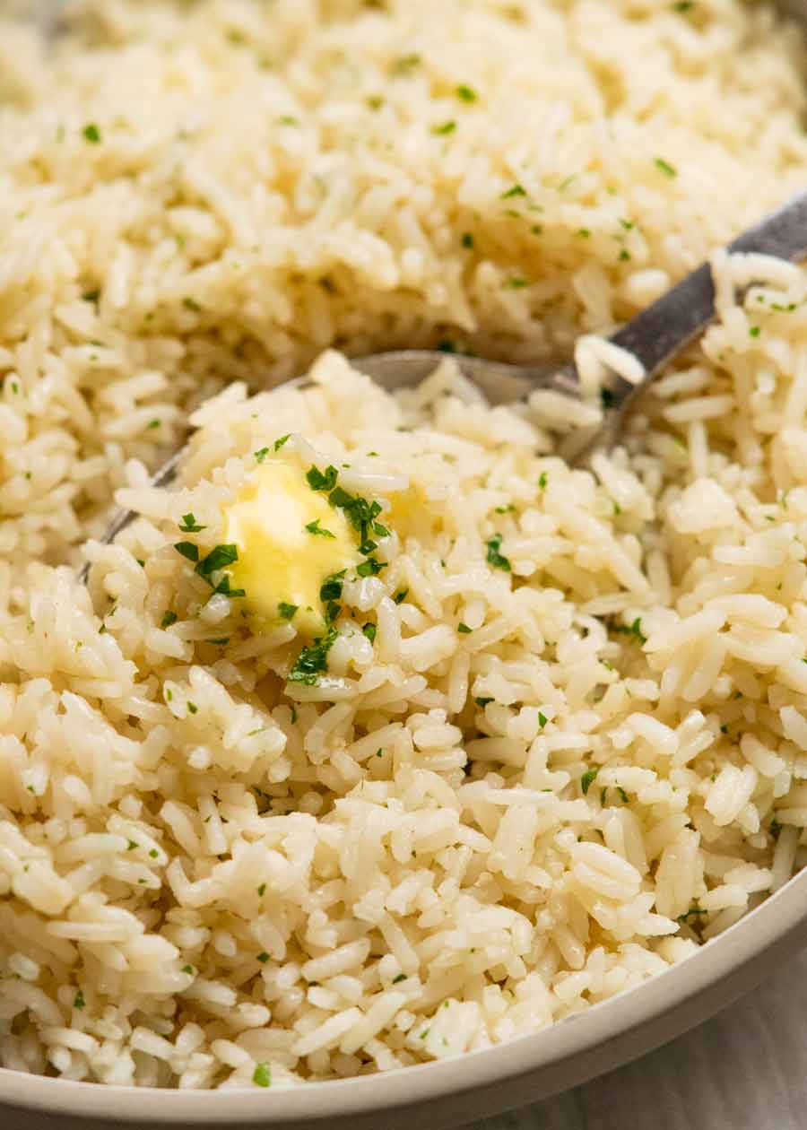 Close up photo of Garlic rice