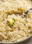 Close up   photograph  of Garlic rice