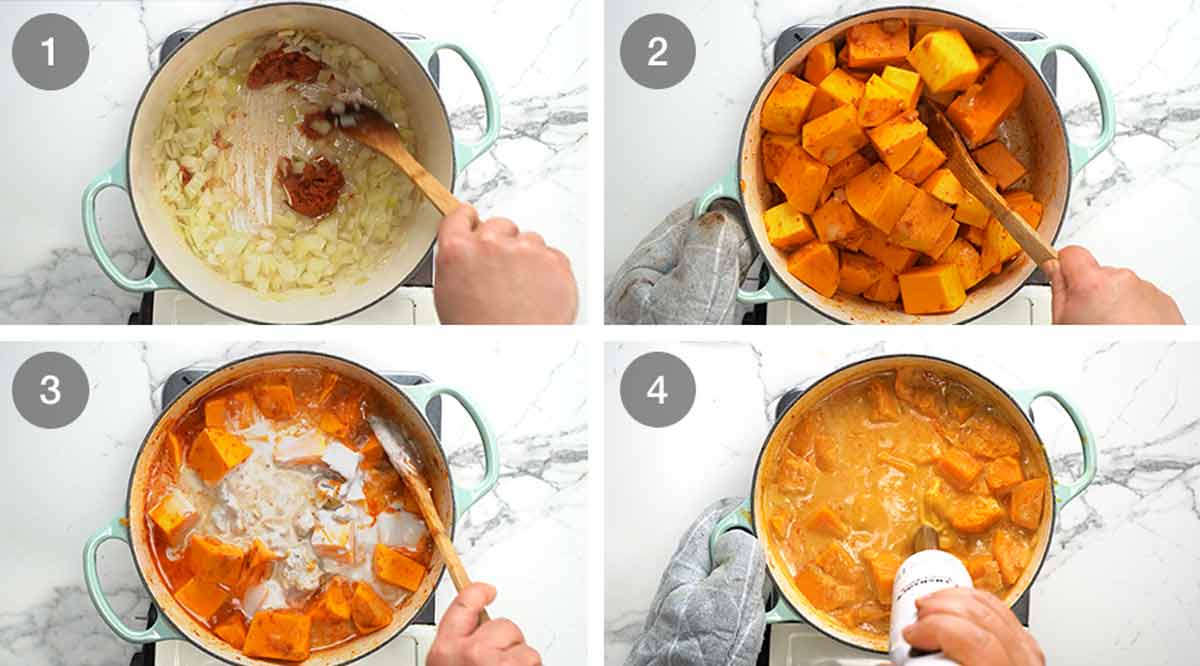 How to make Thai Coconut Pumpkin Soup