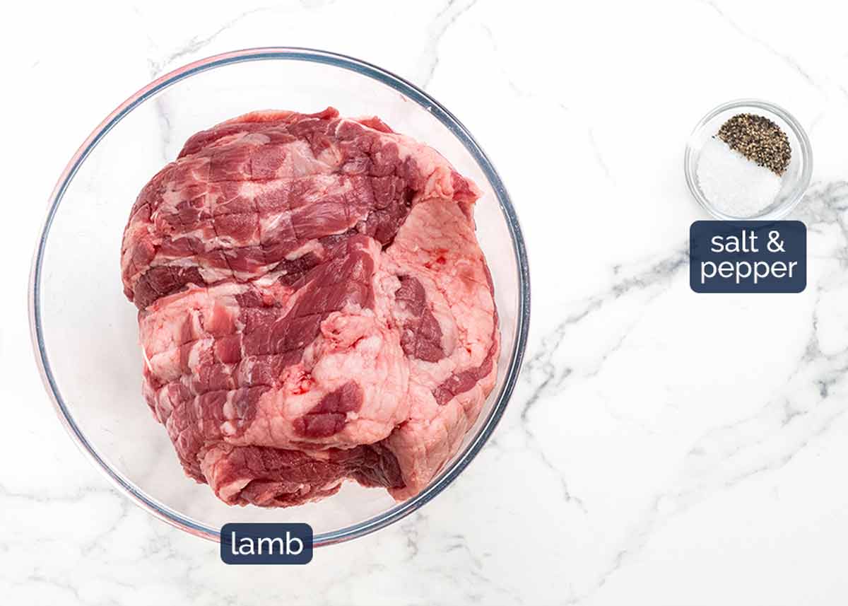 Lamb tagine ingredients