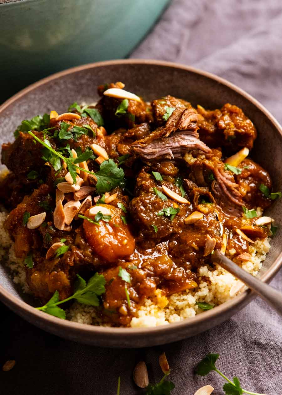 Lamb Tagine served over couscous