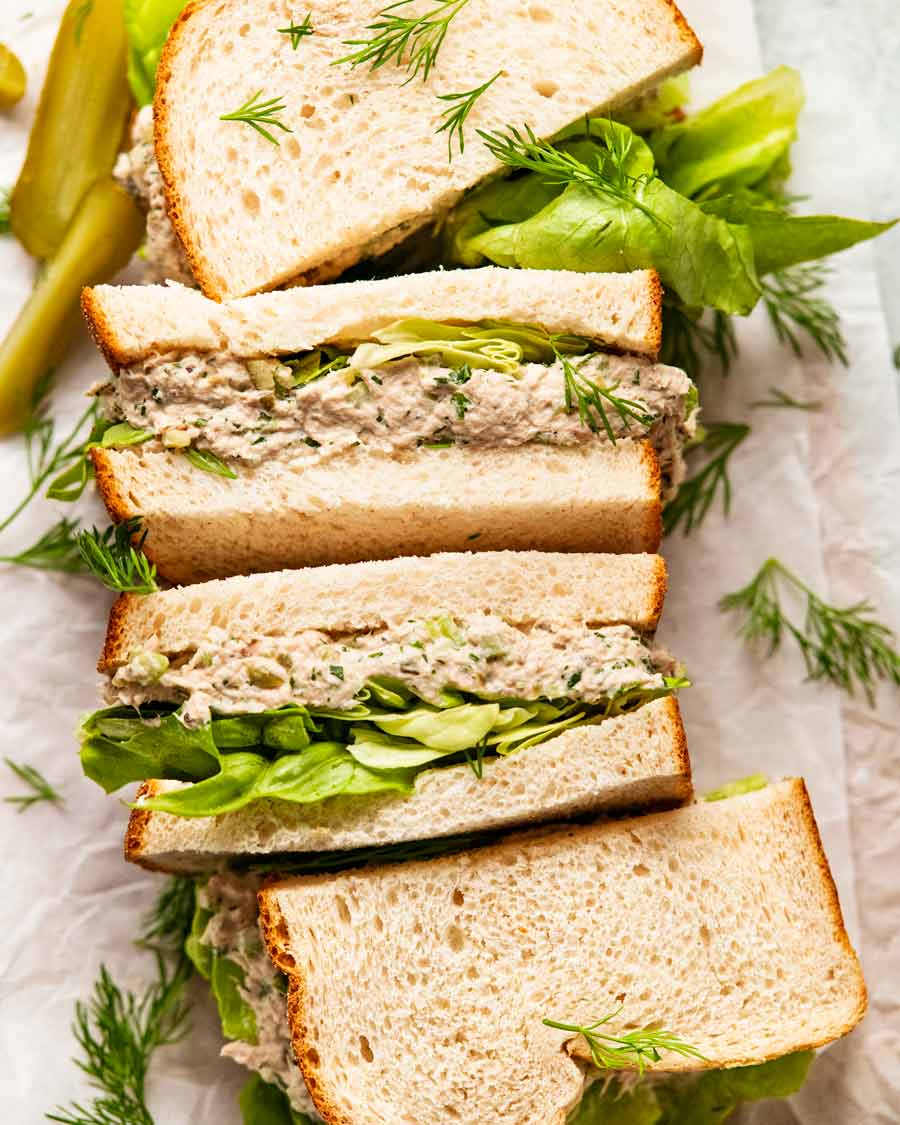 Tuna sandwiches ready to eat