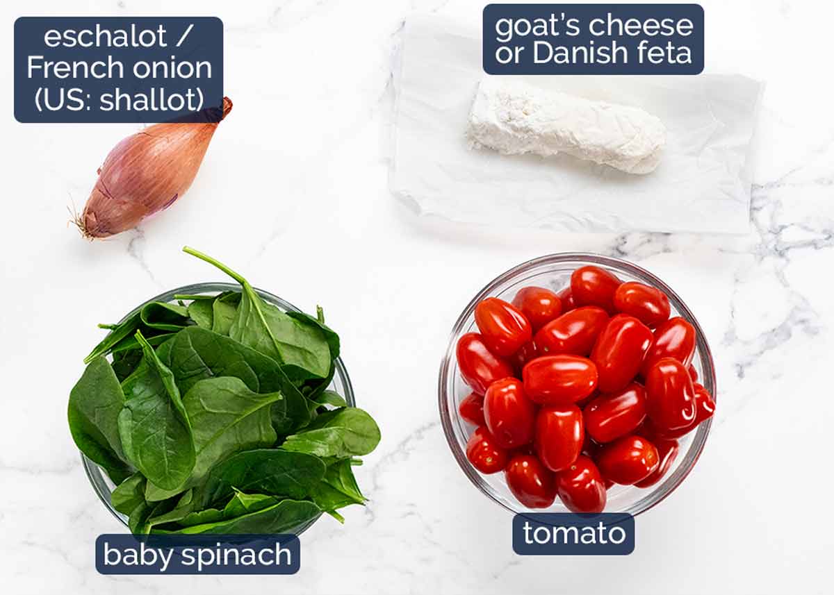 Farro Salad ingredients
