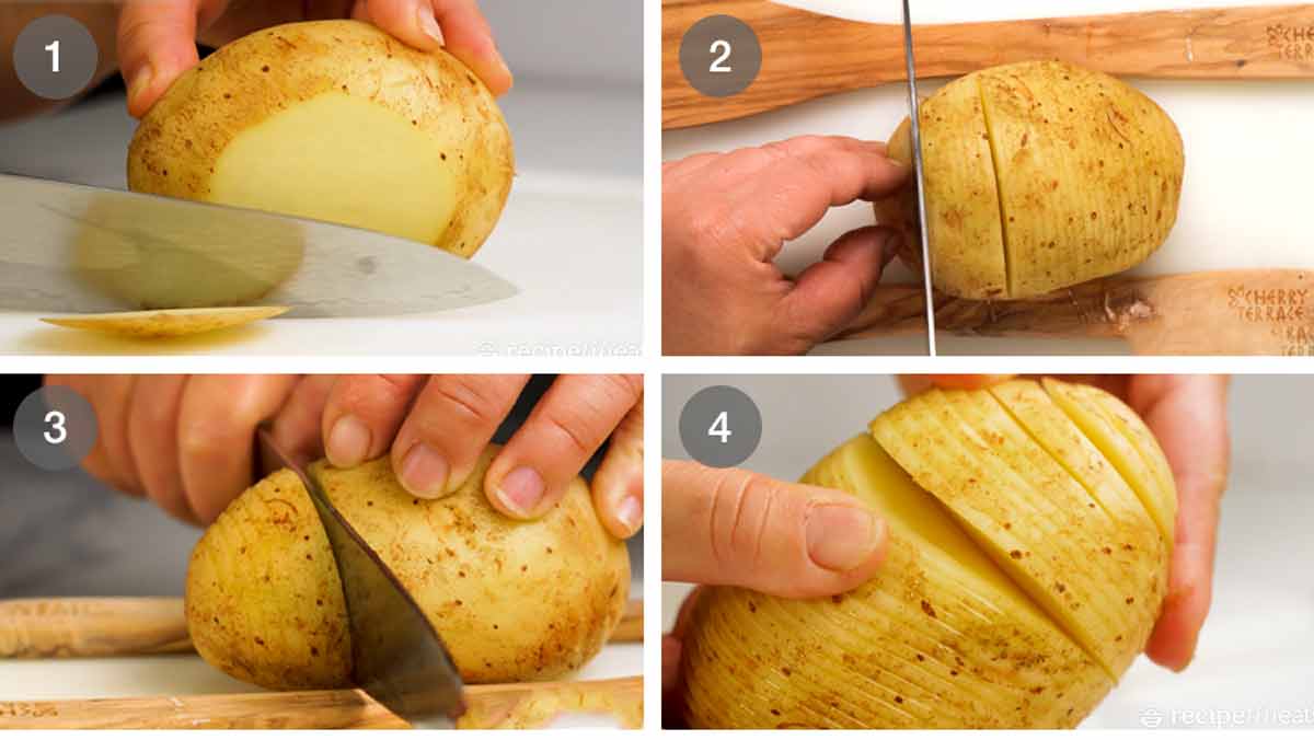 How to make Hasselback potatoes