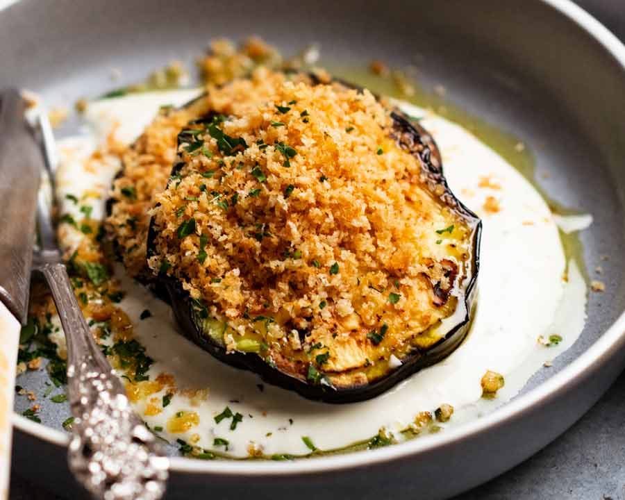 Almost no-oil Pan Fried Eggplant | RecipeTin Eats